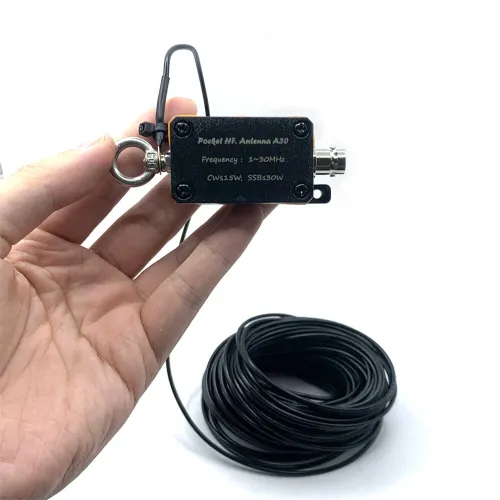 A30 1-30MHz Pocket HF Antenna Shortwave Antenna Inverted V Horizontal Balun Long Line Wideband End-fed