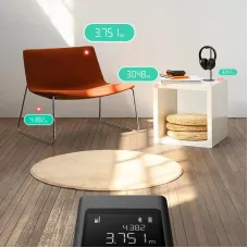 Xiaomi Mi Smart Laser Distance Meter Black - Accurate Measuring Tool for Home and Construction with Long Range and Bluetooth Connectivity