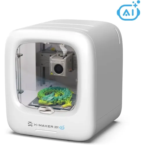 [EU/US Direct]AOSEED X-MAKER JOY AI Kids' V4.0 3D Printer with 4 PLA Filaments 300mm/s Print Speed 120120120mm Build Volume Support Wi-Fi App Control