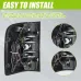 Pair Tail Light No Blubs Tail Lamps Clear Lens For Chevrolet Silverado 1500 2500HD 3500HD 2007-2013