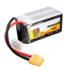 2 PCS ZOP Power 14.8V 1800mAh 65C 4S Lipo Battery XT60 Plug