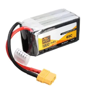 2 PCS ZOP Power 14.8V 1800mAh 65C 4S Lipo Battery XT60 Plug