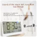 LCD Smart Digital Alarm Clock with Large Display Thermometer Hygrometer Anti-Slip Bottom with Night Light Battery Operated Safe Rounded Corners Design for Home Office Bedroom