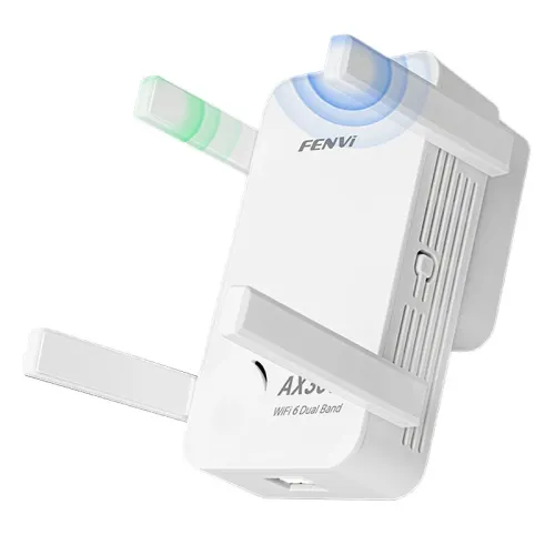 FENVI WIFI6 AX3000 Gigabit Wireless Repeater Dual Band 2.4/5Ghz Signal Booster with 4 high-gain Antennas Long Range Amplifer