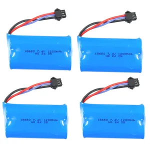 ZOP Power 7.4V 1200mAh 15C 2S Battery With SM3P Plug for RC Car
