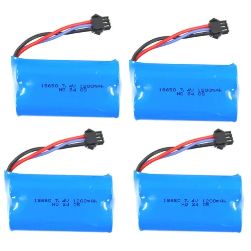 ZOP Power 7.4V 1200mAh 15C 2S Battery With SM3P Plug for RC Car