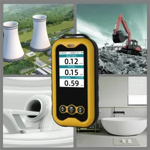 BOSEAN FS-5000 Nuclear Radiation Tester 2.4-inch TFT LED Glass Geiger Counter High Sensitivity Reliable Dose Measurement Eco-Friendly Safe Monitoring Radioactive Tester