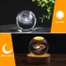 Glowing Crystal Ball 3d Engraved Small Crystal Ball Light Decoration Creative Gift Glowing Crystal Ball Suitable For Christmas Classmates And Children's Birthday