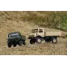 LDRC LD-P06 1/12 2.4G 4WD RC Car Unimog 435 U1300RC w/ LED Light Military Climbing Truck Full Proportional Vehicles Models Toys