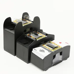 2/4/6 Decks Automatic Poker Card Shuffler for Tabletop Games Automatic Card Shuffler Automatic Playing Cards Shuffler Mixer Games Poker Sorter Machine Dispenser for Travel Home