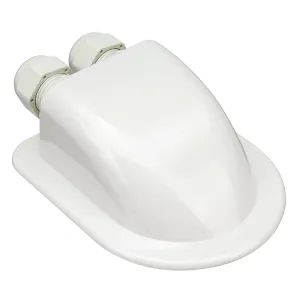 Marine Waterproof ABS Solar Double Twin Cable Entry Gland Curved Cable Connector For Rv Campervan Boat Cable Type 6mm to 12mm