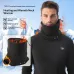 IPRee Polar Fleece Heated Neck Scarf with 3 Temperature Settings Type-Charging Electric Neck Warmer Thermal Neck Gaiter for Outdoor Winter Sports Cold Weather Gear