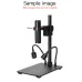 HAYEAR Aluminum Digital Microscope Stand Industrial Camera Monocular Lens Lift Repair Workbench Black
