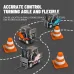 TRASPED HG4-244 RTR 1/64 2.4G Mini RC Car Alloy Forklift with Trailer Suppprt App Remote Control LED Light Sound Engineering Vehicle Desktop Toys Model Collection Gift For Boys