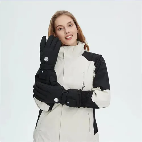 USB Heated Gloves for Men Women Electric Heating Ski Gloves Outdoor Winter Warm Rechargeable Thermal Gloves with Touch Screen