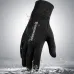 Golovejoy Warm Gloves Touch Screen Windproof Plus Velvet Wear-Resistant Gloves for Cycling Driving Running Hiking
