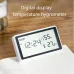 Deli Electronic Thermometer Hygrometer Weather Station with High Precision 0.1 Temperature Humidity LCD Display Clock Function Long Battery Life- Ultimate Indoor Weather Monitoring Station