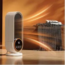 Tevorex 1200W Remote Control Electric Heater Portable with LED Disaplay Desktop Fan Heater Ceramic Heating Warm Air Blower Home Office Warmer Machine for Winter