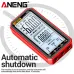 ANENG 620A Smart Multimeter 6000 Counts AC/DC Voltage Current Resistance Capacitance Frequency Temperature Non-Contact Voltage Detection Backlit LCD Screen Auto Power Off