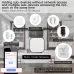 Moes Tuya Zigbe Smart Gateway Smart Home Bridge Hub Support Voice Control  Security Alarm Integration Work With Alexa Google