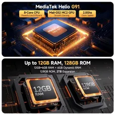 Ulefone Armor X32 12GB 128GB 48MP Triple Camera 20MP Night Vision 5.65 inch 5500mAh Android 14 NFC Helio G91 Octa Core IP68 IP69K Waterproof 4G Rugged Smartphone