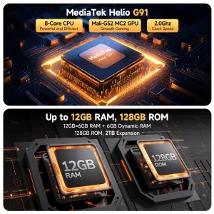 Ulefone Armor X32 12GB 128GB 48MP Triple Camera 20MP Night Vision 5.65 inch 5500mAh Android 14 NFC Helio G91 Octa Core IP68 IP69K Waterproof 4G Rugged Smartphone