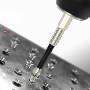 6PCS Long Alloy Steel Magnetic Screwdriver Bits PH2 Hex Shank 1/4 Inch Hand Tools 25-150mm High Hardness