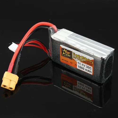 ZOP Power 11.1V 1500mAh 3S 30C Lipo Battery XT60 Plug