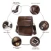 Ekphero Zipper Genuine Leather Messenger Bags Business Small Crossbody Bag Casual Travel Flap Shoulder Bag