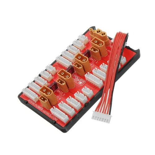 2 IN 1 PG Parallel Charging Board XT30 XT60 Plug Supports 4 Packs 2-8S Lipo Battery