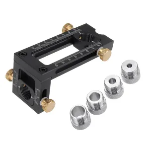 Cabinet Hardware Drill 6/8/10/12mm Hole Punch Locator Flat Screw Woodworking Drill Jig Baby Bed Crib Screws Hardware Drill Guide for Beds Headboards Chairs Furniture