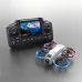 XKJ K100 MAX MINI WiFi FPV with LCD Screen Controller HD Dual Camera Optical Flow Hover Dazzling Lights Circle Protection Kids Gifts 2.4G 4CH 6-Axis Remote Control RC Toys Drone Quadcopter RTF