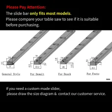 HONGDUI HD-TB01 Precision Mitre Gauge Fit For Most Bosch Festool Dewalt 0-70 Degree Support Custom Mitre Gauge Assembly Angle Ruler with Quick 0 22.5 45 67.5 Setting