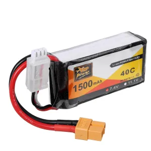 ZOP Power 7.4V 1500mAh 40C 2S Lipo Battery XT60 Plug