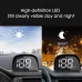 Universal Car GPS HUD Digital Speedometer Display White Light Plug and Play Big Font Car Electronics Accessories