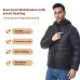 TENGOO 4 Control 27 Zone Smart Heating Cotton Jacket DC-USB Dual Interface Men's Warm Winter Coat Comfortable Heated Clothing(No Battery)