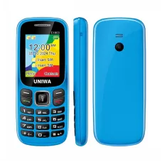 UNIWA E1803 Mini 2G GSM 1.77-inch Dual SIM Dual Standby 800mAh FM Big Button LED Flashlight Mobile Phone for Senior Elder
