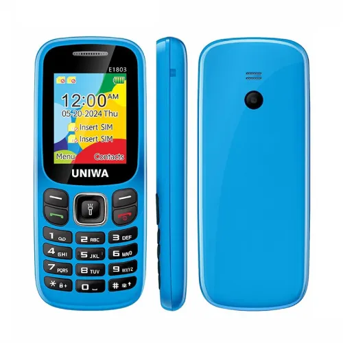 UNIWA E1803 Mini 2G GSM 1.77-inch Dual SIM Dual Standby 800mAh FM Big Button LED Flashlight Mobile Phone for Senior Elder