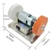 100W Mini Electric Belt Sander Belt Grinder Electric Knife Sharpener 7 Adjustable Speed for for Knife Making Woodworking Metal Cutter Edges