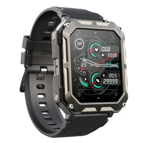 Senbono C20pro 1.83inch HD Screen bluetooth Call Heart Rate Blood Pressure Blood Oxygen Monitor Sleep Monitoring Breathe Training Multi-sport Modes IP68 Waterproof Smart Watch