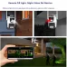 Guudgo 6MP Dual Lens Wireless Security Camera 360 Panoramic View AI Human Detect Color Night Vision Motion Alert IP66 Waterproof Surveillance Outdoors CCTV Cameras