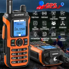 Baofeng UV-21 Pro V3 High Power Multi-Band Handheld Walkie Talkie with bluetooth APP Programming NOAA Weather Alerts 1000 Channels USB-C Charging AM/FM Two Way Radio with Flashlight Function