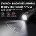WESBIKING 500LM 85 Floodlight Bicycle Front Light 5000mAh USB Rechargeable 200m Long-range Cycling Headlight Aluminium Alloy Bike Lamp