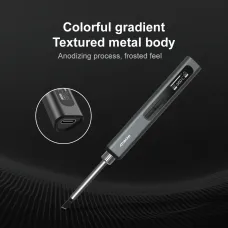 ATUMAN EI 1 Intelligent Portable Soldering Iron High Power 65W OLED Screen Fast Heating Temperature Control Range 80-420 Aluminum Alloy Casing Easy Operation Powerful DIY Tool