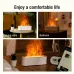 Aroma Diffuser Desktop Colorful Simulation Flame Machine Aromatherapy Humidifier Lamp Led Essential Oil Flame Lamp Difusor