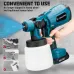 Drillpro 1000ML Cordless Electric Spray Gun Portable Household Paint Sprayer Auto Furniture Steel Coating Airbrush For Mak 18V Battery
