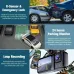 Full HD 1080P Car Front Windshield DVR Camera 3 Lens Dash Cam with Infrared Night Vision Parking Reverse Assistance