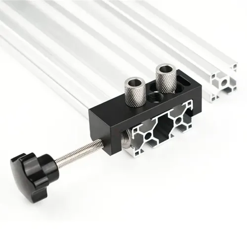 Aluminum Profile Drill Guide Access Hole Drill Jig For 2020 2040 3030 3060 4040 European Standard Aluminum Extrusion Profile (Double Holes)