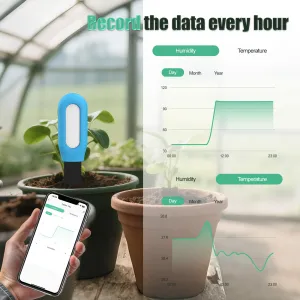 TUYA Soil Moisture Temperature Sensor Bluetooth 4.1 For Zigbee  Waterproof Compatible with Android iOS Smart Irrigation