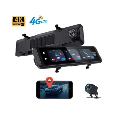4K Car Rear View Mirror Dash Cam 1080P Rear Camera 4G LTE GPS ADAS BSD WiFi Monitoring Car DVR